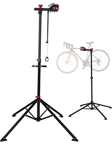 UNISKY Bike Repair Stand Home Folding Bicycle Mechanics Maintenance Workstand Portable Height Adjustable 360° Rotatable