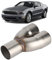 2 Inch Y Pipe Exhaust, Exhaust Pipe Splitter, 2,5 Zoll Auto Endrohr Schwanzrohre Universal Edelstahl Auspuff Y Rohradapter Auspuffrohr Einlass Doppelspitzen Schalldämpfer Auto Heck Throat Doppela