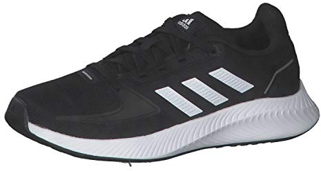 adidas Unisex Kinder Runfalcon 2.0 Running Shoe, Core Black Cloud White Silver Metallic, 28 EU