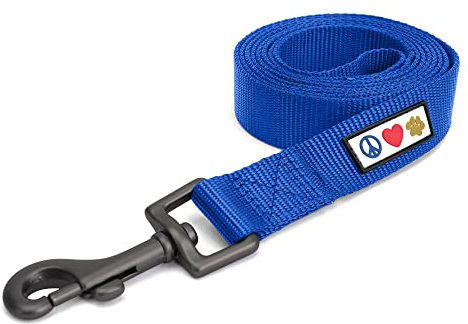 Pawtitas Hundeleine 1.8 M Leine Feste Farbe Welpenleine bequemer Griff Hundeleine Hundetraining Leine für Hunde Extra Extra kleine Hundeleine/kleine Hundeleine Katzenleine Blau Hundeleine