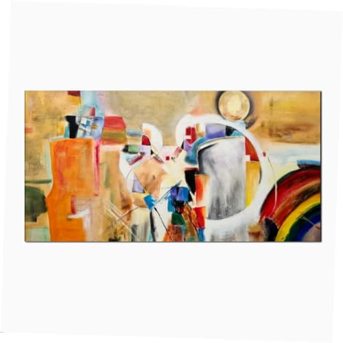 I Colori del Caribe QUADRO ASTRATTO DIPINTO A MANO ACRILICO SU TELA 100% MADE IN ITALY PER SALONE UFFICIO VOLTO DI DONNA - ELVY