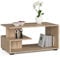AKORD | Tavolino da Caffè in Legno | Tavolo Salotto Moderni | Credenza per il Soggiorno | Arredamento Casa | Tavolini a 3 livelli | Piano in laminato 16mm | 90 x 45 x 51 cm | Sonoma