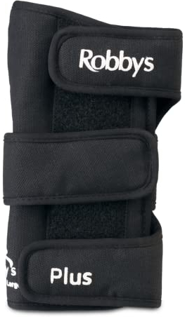 Robby's Unisex-Erwachsene Cool Max Plus Handgelenkbandage für Linke Hand, Größe M Handgelenkstütze, Schwarz, Medium