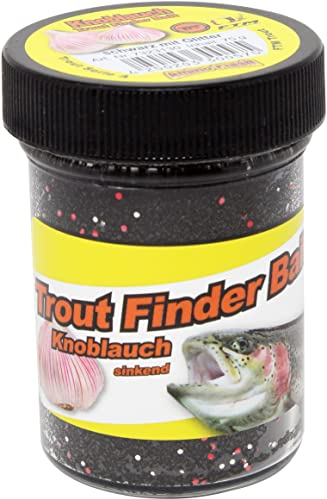 Forellenteig Trout Finder Bait Knoblauch sinkend (schwarz)
