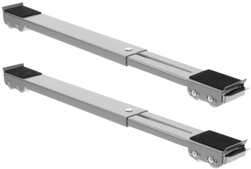 Verstellbarer Möbel Mobilständer aus Metall, 1 Paar, Ausziehbar | Kühlschränke und Elektrogeräte, Länge und Breite Anpassbar, Skalierbares Design Zufällige Farbe