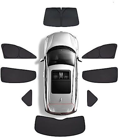 YAZGAN Sonnenschutz Vorhang für Mercedes Benz New Vito (3rd Generation) W447 2014-2022, Magnetisch, Schwarz, Stoff, Praktisch, Van, Fenster Vorhang