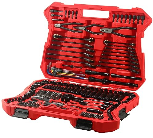 STARWORK True Mechanic™ 305-Piece Mechanics Tool Set, 120T, 2-in-1 Reversible Ratcheting Wrench, Professional Metric Set