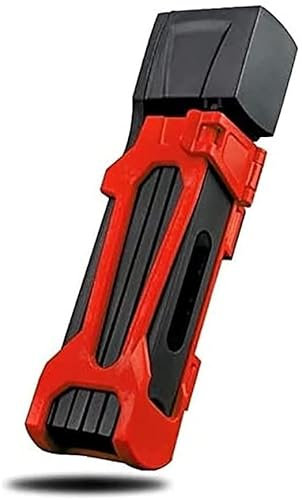 ZECHAO Diebstahl-Klappschloss, Fahrradschloss Leichtes Gelenkschloss Anti-Hydraulikzange Mountainbike Elektroauto Bike Bike Lock Bicycl Fahrradschloss (Color : Red, Size : 90CM)
