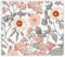 SMTDeco Herdabdeckplatte Ceranfeld Abdeckplatte Herdabdeckung Herdplatten Abdeckungen Induktionskochfeld 2 x 30x52 cm 2-tlg. Blumenblätter Rot