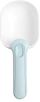 Lnhgh Pelle à nourriture pour chat, 1 tasse, gobelet doseur de nourriture pour chat, pelle à nourriture pour animaux avec poignée ergonomique à clip de poche – Cuillère doseuse 1 tasse pour nourriture
