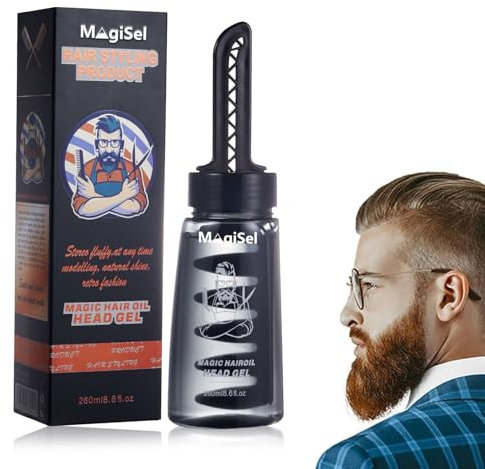 Extra Strong Extreme Gel, starker Halt, professionelles Haargel für Herren, feuchtigkeitsspendend und formend für lockiges Haar