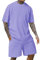Generic Angebote des Tages Heute Blitzangebote Sportanzug Herren Strand Outfit Herren Modern Lauf Herren 2 Teiler Sommer Lassig Sport Set Herren Leinenanzug Herren(Lila,XL)