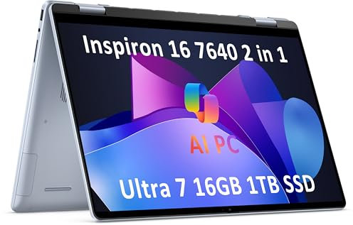 Dell Inspiron 14 7440 2-in-1 Laptop (14 FHD+ Touchscreen, Intel Core 5 120U (> i7-1355U), 64GB DDR5, 2TB SSD), for Creator, Designer, 10-Hr Long Battery Life, Backlit, Win 11 Pro w/ AI Copilot