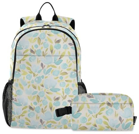 Rucksack mit Brotdose für Jungen, Schultasche mit Lunchtasche, Schultasche für Jungen im Alter von 8–10 Jahren, Blau