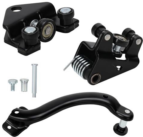 Guía de Rodillo de Puerta Corredera Reemplazo para 2001-2015 Renault Trafic Nissan Primastar Opel Vivaro, Rodillos de Puerta Corredera Inferior Derecha 7700312370 770312372 7700312012