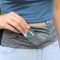 Diasticker® - Cinturón abdominal para bombas de insulina, lectores CGM - Gris Talla XL (110-140 cm), Compatible con tándem t:slim, Ypsopump, Medtronic Minimed y más