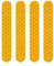 HUVNEXA Reflektierender Aufkleber, Vorder- und Hinterradabdeckung, effektiver Aufkleber, for Ninebot Max G2 G65 G30 G30D Elektroroller, Warnaufkleber Reflektierende Radkappenabdeckung(Yellow)