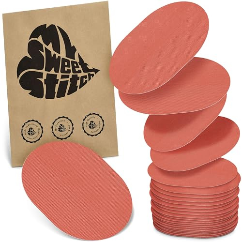MySweetStitch 25 Fixierpflaster für CGM-Sensoren oval Coral | Hilft gegen vorzeitiges Ablösen, wasserfest und schnell trocknend, hautfreundlich, bis zu 15 Tage Halt