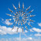 Jinfanshurich Windmühle,3D Einzigartige und magische Metall-Windmühle,Windspinner Spinner Skulpturen Windfänger, Windmühle Garten Geeignet für Garten, Terrasse, Landschaft Dekoration