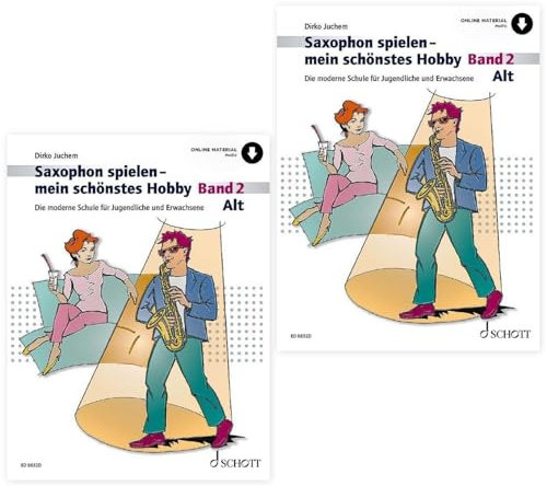 Saxophon spielen Band 2 - Alt-Saxophon | Die moderne Schule für Jugendliche und Erwachsene | Doppelpack | ED9832D, 9783795720971 | Pflegetücher