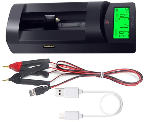 Ujjdwiurgh Kelvin Multifunktionales digitales Messgerät mit 4 Zeilen mit hoher Präzision, mit USB DC zur Messung des Batteriewiderstands.