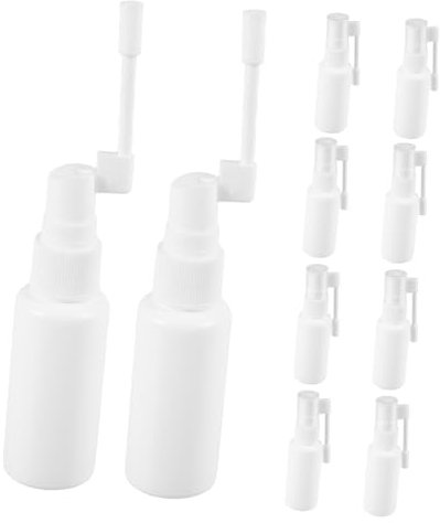 NIYANGLE 10 Stück Nasensprayflaschen Sprühflaschen Nasenreinigungsflaschen Kleine Pumpflaschen Nasenspülflaschen Nasenreinigungsflaschen Runde Sprühflaschen Nachfüllbare
