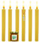 Velas de Miel 100% Cera de Abeja Natural Española-Aromaterapia Relajante-6 velas-Duración 7 horas-Decoración-Eco-Friendly-Sin Tóxicos-Origen España-Ritual Mágico Buena Suerte 11/22
