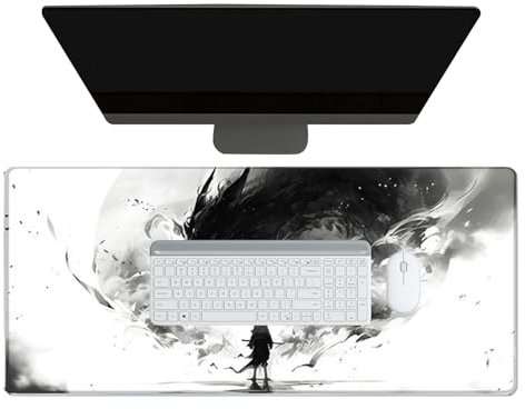 Oversize Mice Desk Pad, Extra Large Smooth Computer Mat, Gaming and Laptop Accessory for Adults, Home Offices, Stylish Work Space for Desk Setup and Play, 15.75x35.43x0.08 Inches