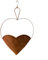 Snowchecking Hanging Flower Basket Heart Shaped Metal Hanging Flower Pot Indoor Outdoor Garden Plant Iron Plant Holder Wall Mounted Decor(A style)