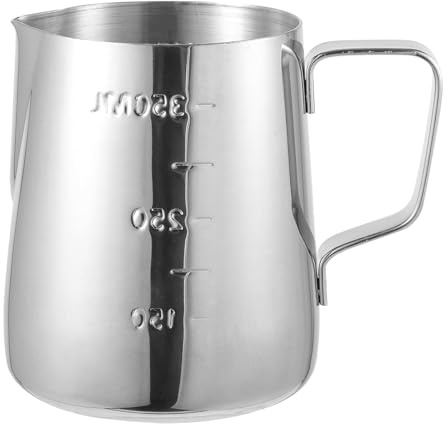 350ml Milk Frothing Pitcher,Stainless Steel Cup, Steaming Espresso Coffee Latte Frother Barista Tools