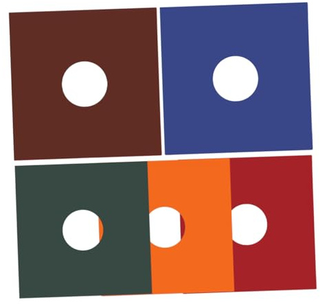 VERDANVERSE 5pcs Vinyl Record Sleeves Protective Jackets Vinyl Record Pouches with Anti-static Design for Dust Fingerprint and Scratch Protection in Multi-color