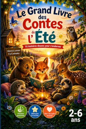 Le Grand Livre des Contes de l'Été: 70 contes illustrés en couleurs pour enfants de 2 à 6 ans incluant des histoires du soir à lire en 5 minutes, pour ... le partage la confiance et la persévérance