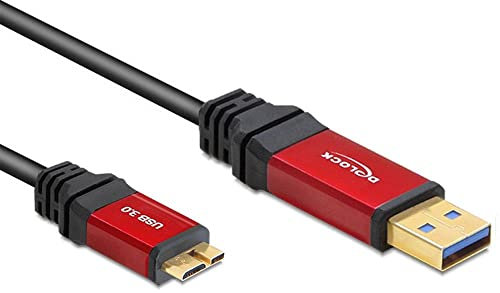 DeLOCK 82762 - Cable USB (3 Metros), Red