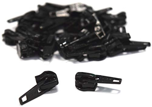 Zipper Repair Solution, YKK #4.5 Coil Auto Slider - Black (3 Sliders / Pack) by YKK