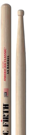 Vic Firth American Classic 5ABRL Baguettes, Caryer Américain, Bout Tonneé en Bois