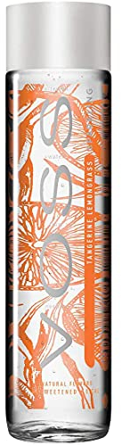 VOSS Tangerine Lemongrass Sparkling Flavoured Water, Voss Sparkling Water, 375ml Glass Recyclable Bottle