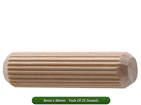 Fort Fasteners® Wooden Dowel 8mm x 40mm Pack Of 25