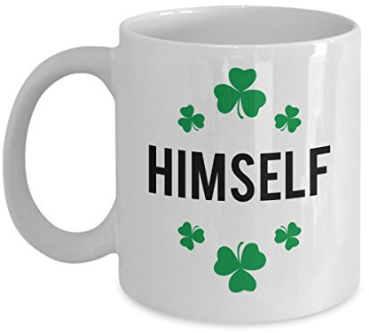 Irish Himself Mug - Irish Mug Set - Funny Tea Hot Cocoa Coffee Cup - Novelty Birthday Gift Idea