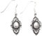 WINDALF Bohemia Celtic Ohrhänger SVANA 3.7 cm Mediaval Ohrschmuck Boho Ohrringe Perlmutt Indie 925 Sterlingsilber
