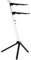 STAY - Slim 2 Tier Keyboard Stand with Curved Top Tier Arms - White