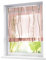 Raffrollo mit farbigen Wellen Druck Rollos Schlaufen Voile Vorhang (BxH 100x140cm, Sand mit U-Haken)