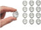 YOFAN 12pcs Formula Mixers,Milkshake Protein Shaker Ball For Small Bottle,Food Grade Stainless Steel Wire Mixer Mixing Ball For Small Shaker,Drinking Bottle Cup