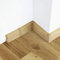 [DQ-PP] Angolo interno 55 mm PVC Monaster, battiscopa in plastica PVC laminato decorativo battiscopa