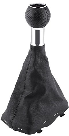 Auto Schaltknauf, Schalthebelmanschetten Kunstleder, komfortabel und robust, für Auto A3 2001-2003, geeignet für Stadtfahrt, Longe Reisen und Tagesgeschäft