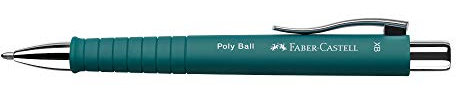 Faber-Castell Kugelschreiber Poly Ball XB, Strichstärke 0.5 mm, Emerald grün
