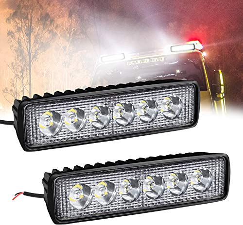 Froadp 18W LED Arbeitsscheinwerfer Quadrat Offroad Flutlicht Zusatzscheinwerfer 12V/24V Rückfahrscheinwerfer Arbeitslicht IP67 für SUV UTV ATV(4 Stück)