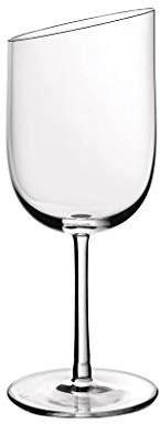 Villeroy & Boch - NewMoon White Wine Glass, Elegant, Modern Sloping Glass for White Wine, Crystal Glass, Transparent, Dishwasher Safe