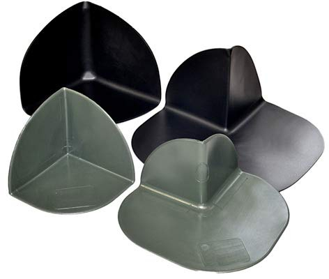 NORDFOL Folienecken Teich, Innen od. Außenecke für Folie in schwarz od. Oliv (Innenecke, Schwarz)