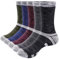 YUEDGE Sportsocken für Herren Wandersocken Trekkingsocken Arbeitssocken Atmungsaktiv Hochleistung für Männer 41-44 5 paar