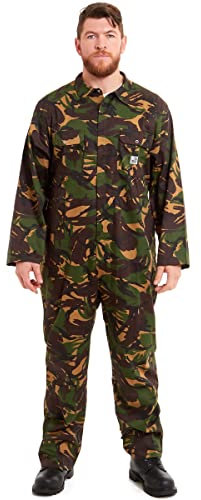 Tough Gear Herren-Overall, Camouflage, Camouflage, Overall, Woodland, 52